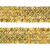 Тесьма с пайетками D16, шир. 35 мм/уп. 25+/-1 м, цвет золото - купить в Миассе. Цена: 1 281.60 руб.