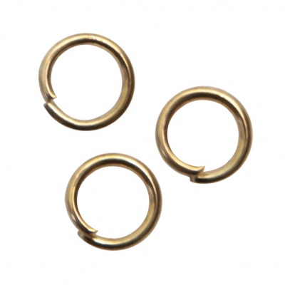 Кольцо  соединительное для бижутерии 5 мм, цв.-золото - купить в Миассе. Цена: 0.44 руб.