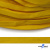 Шнур плетеный (плоский) d-12 мм, (уп.90+/-1м), 100% полиэстер, цв.269 - жёлтый - купить в Миассе. Цена: 8.62 руб.