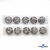 119-01 Кнопки пришивные декоративные металл 21 мм, цв.-никель - купить в Миассе. Цена: 21.54 руб.
