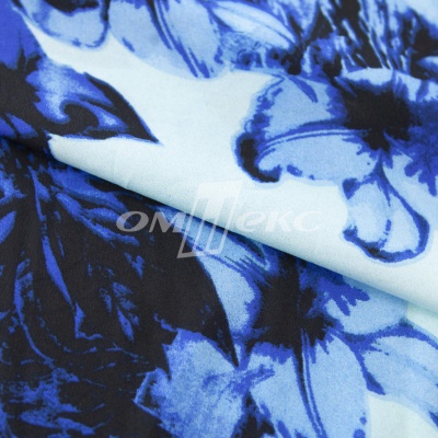 Плательная ткань "Фламенко" 19.1, 80 гр/м2, шир.150 см, принт растительный - купить в Миассе. Цена 241.49 руб.