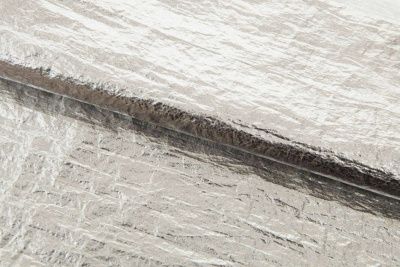 Текстильный материал "Диско"#1805 с покрытием РЕТ, 40гр/м2, 100% полиэстер, цв.2-серебро - купить в Миассе. Цена 444.86 руб.