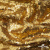 Трикотажное полотно, Сетка с пайетками,188 гр/м2, шир.140 см, цв.-тем.золото (#51) - купить в Миассе. Цена 505.15 руб.
