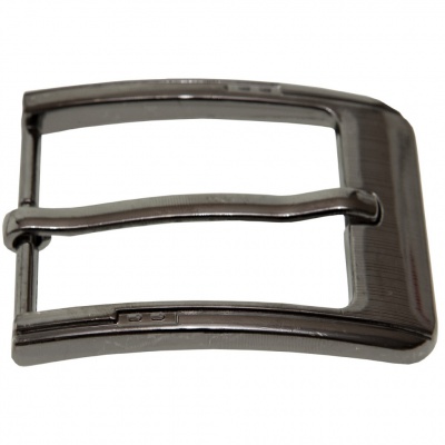 Пряжка металлическая для мужского ремня SC035#6 (шир.ремня 40 мм), цв.-тем.никель - купить в Миассе. Цена: 43.93 руб.