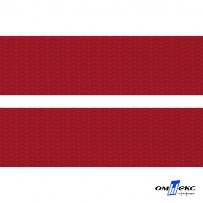 Красный - цв.171- Текстильная лента-стропа 550 гр/м2 ,100% пэ шир.50 мм (боб.50+/-1 м) - купить в Миассе. Цена: 797.67 руб.