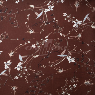 Плательная ткань "Фламенко" 2.2, 80 гр/м2, шир.150 см, принт растительный - купить в Миассе. Цена 239.03 руб.