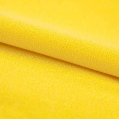 Креп стрейч Амузен 12-0752, 85 гр/м2, шир.150см, цвет жёлтый - купить в Миассе. Цена 194.07 руб.