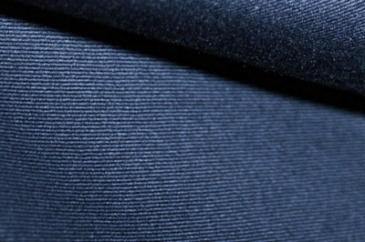 Ткань костюмная 8874/3, цвет темно-синий, 100% полиэфир - купить в Миассе. Цена 433.60 руб.