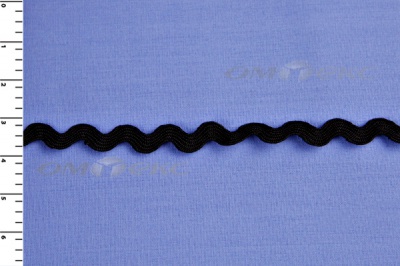 Тесьма плетеная "Вьюнчик"/черный - купить в Миассе. Цена: 48.11 руб.