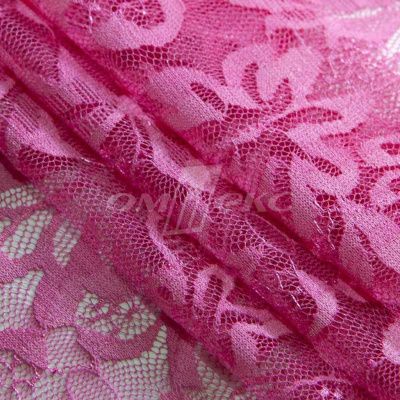 Кружевное полотно стрейч XD-WINE, 100 гр/м2, шир.150см, цвет розовый - купить в Миассе. Цена 1 869.99 руб.