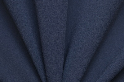 Костюмная ткань с вискозой "Бриджит", 210 гр/м2, шир.150см, цвет т.синий - купить в Миассе. Цена 564.96 руб.