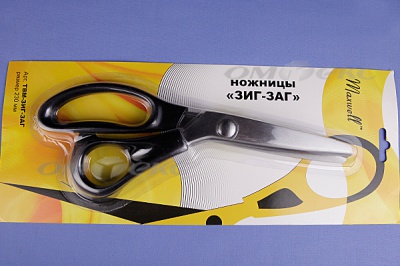 Ножницы ЗИГ-ЗАГ "MAXWELL" 230 мм - купить в Миассе. Цена: 1 041.25 руб.