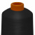 Нитки текстурированные кручёные, намот. 15 000 м, цвет чёрный - купить в Миассе. Цена: 237.24 руб.