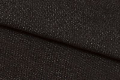 Ткань джинсовая №96, 160 гр/м2, шир.148см, цвет чёрный - купить в Миассе. Цена 350.42 руб.