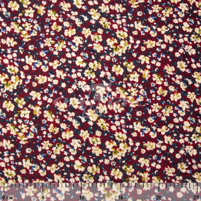 Плательная ткань "Софи" 5.1, 75 гр/м2, шир.150 см, принт растительный - купить в Миассе. Цена 243.96 руб.