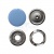 Кнопка рубашечная (закрытая) 9,5мм - эмаль, цв.182 - св.голубой - купить в Миассе. Цена: 5.74 руб.