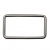 Рамка металлическая прямоугольная, 40 х 15 мм- тём.никель - купить в Миассе. Цена: 4.60 руб.