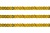 Пайетки "ОмТекс" на нитях, SILVER SHINING, 6 мм F / упак.91+/-1м, цв. 48 - золото - купить в Миассе. Цена: 356.19 руб.