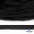 Шнур плетеный d-8 мм плоский, 70% хлопок 30% полиэстер, уп.85+/-1 м, цв.- чёрный - купить в Миассе. Цена: 735 руб.