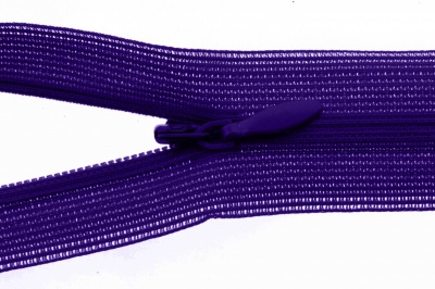Молния потайная Т3 866, 20 см, капрон, цвет фиолетовый - купить в Миассе. Цена: 5.27 руб.