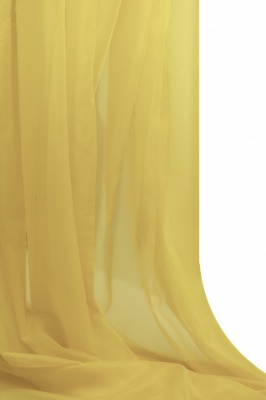 Портьерный капрон 12-0826, 47 гр/м2, шир.300см, цвет св.жёлтый - купить в Миассе. Цена 137.27 руб.