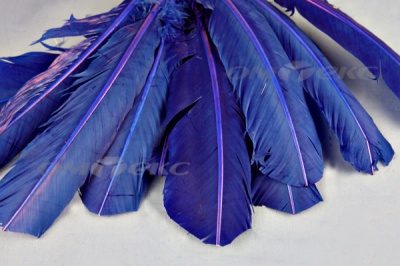 Декоративный Пучок из перьев, перо 23см/синий - купить в Миассе. Цена: 12.34 руб.