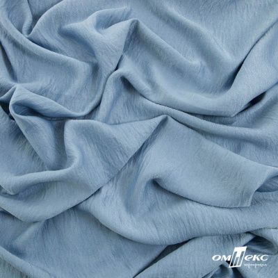 Ткань плательная Муар, 100% полиэстер,165 (+/-5) гр/м2, шир. 150 см, цв. Серо-голубой - купить в Миассе. Цена 215.65 руб.