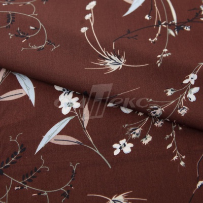 Плательная ткань "Фламенко" 2.2, 80 гр/м2, шир.150 см, принт растительный - купить в Миассе. Цена 239.03 руб.