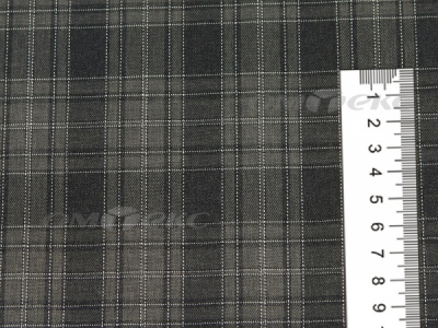 Ткань костюмная клетка 25235 2004, 185 гр/м2, шир.150см, цвет серый/бел - купить в Миассе. Цена 